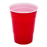Essential - 6 Plastic Red Party Cups - 16oz - Continental Food Store